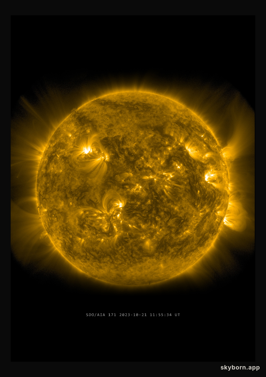 The Sun on 21 October 2023