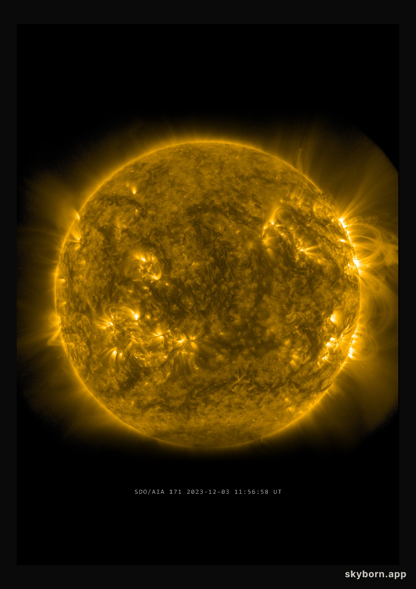 The Sun on 3 December 2023