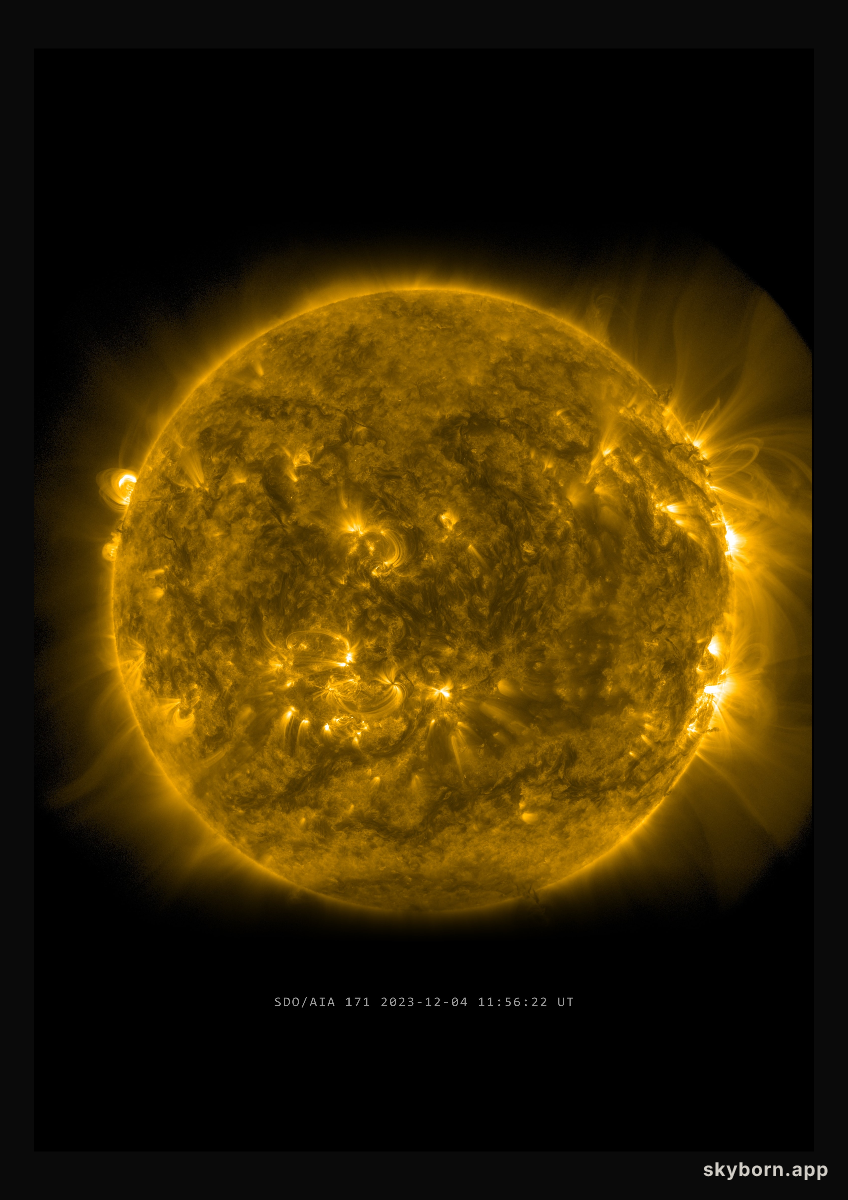 The Sun on 4 December 2023