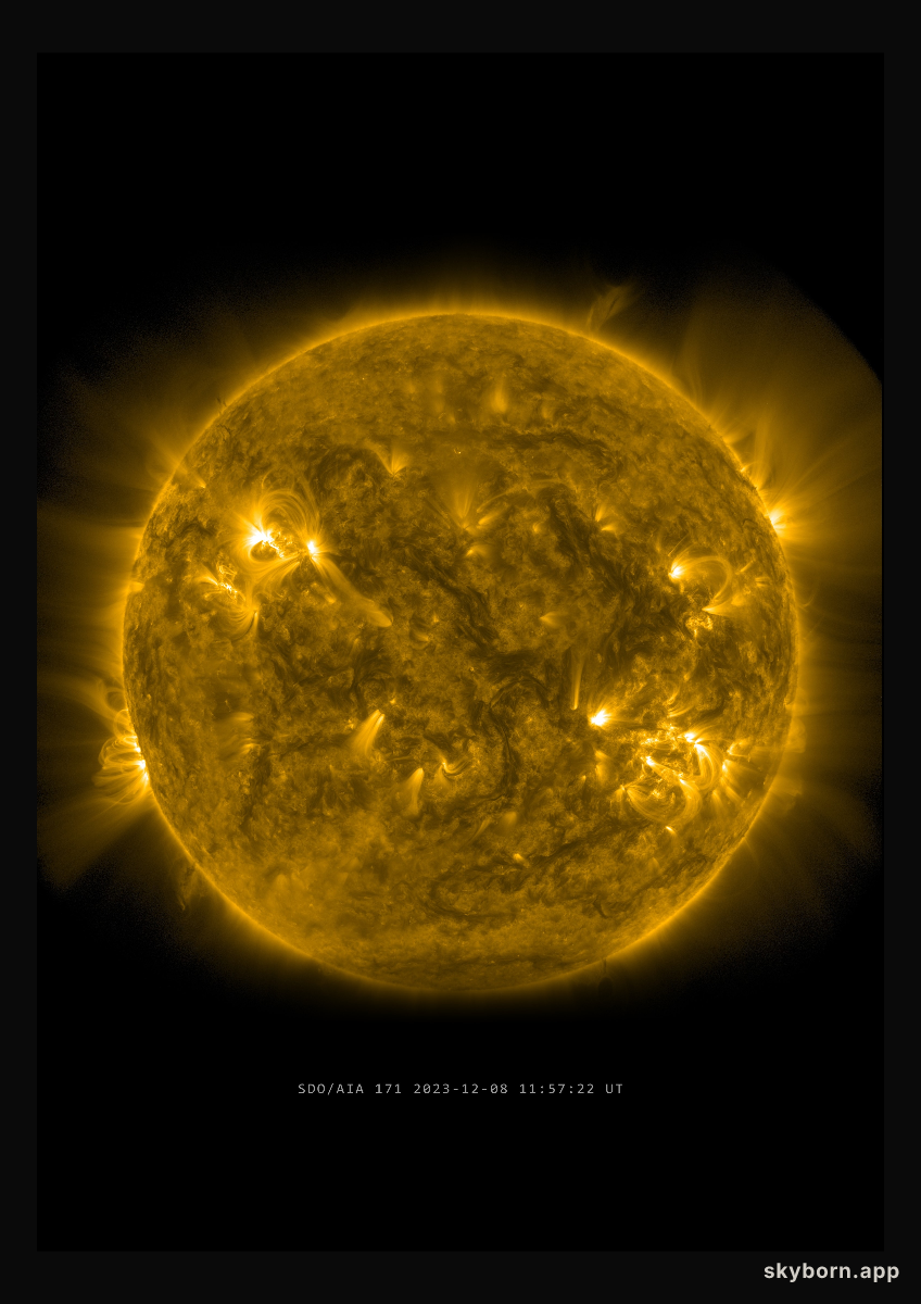 The Sun on 8 December 2023