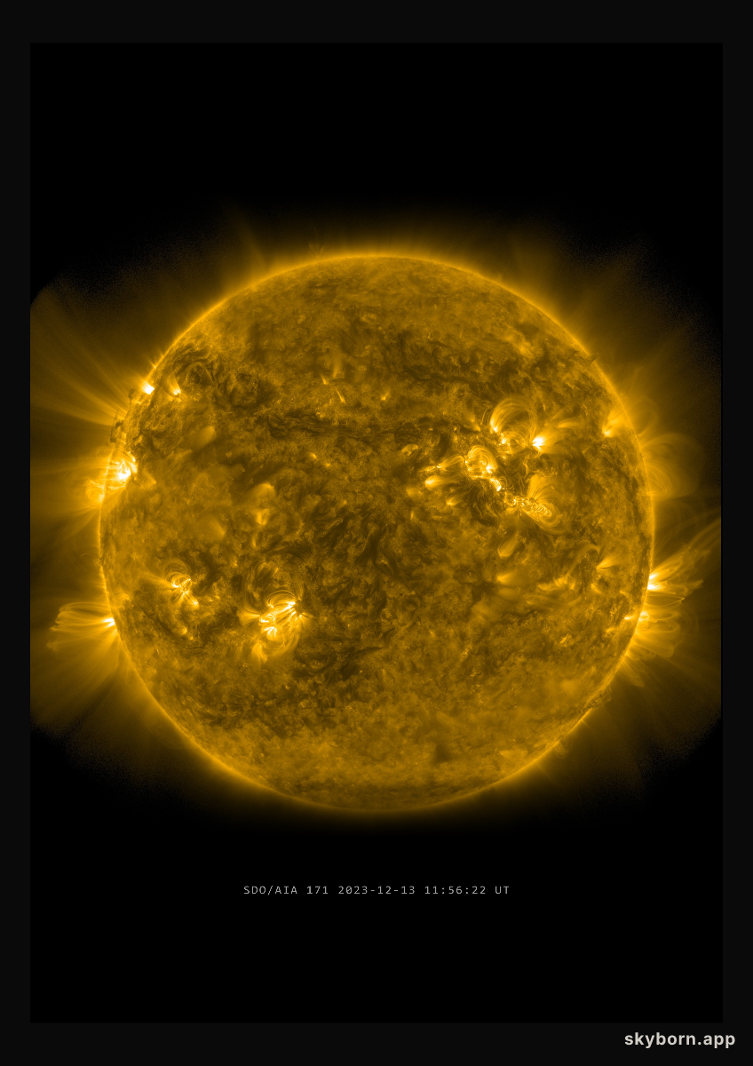 The Sun on 13 December 2023