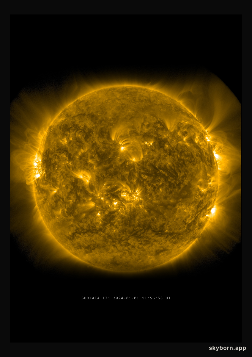 The Sun on 1 January 2024