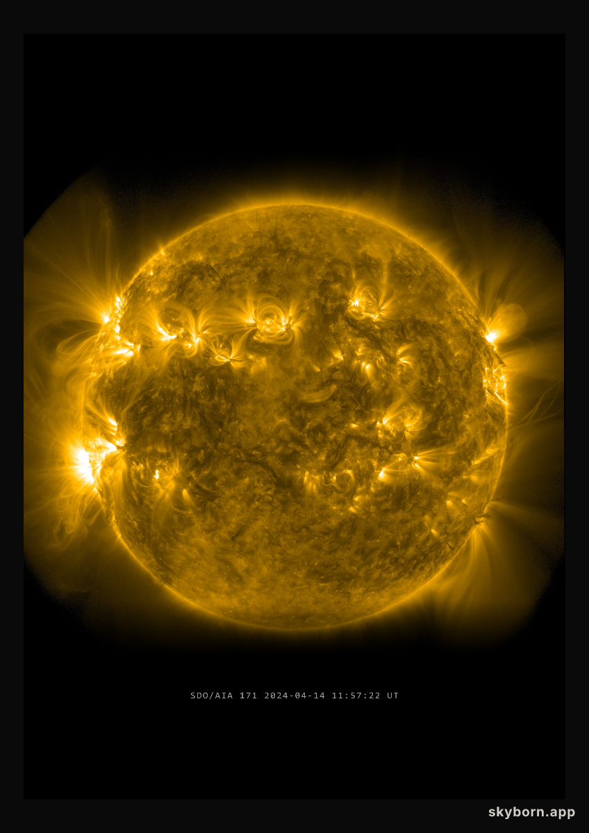 The Sun on 14 April 2024