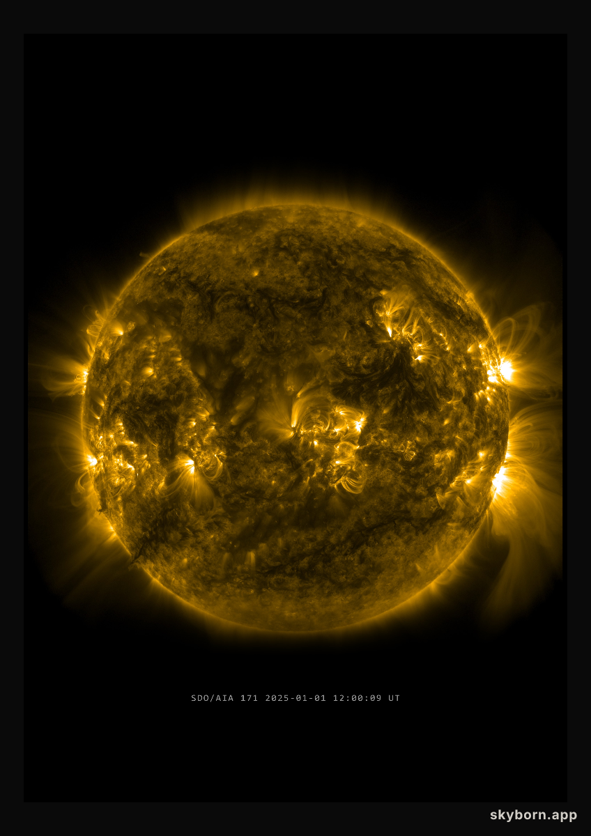 The Sun on 1 January 2025