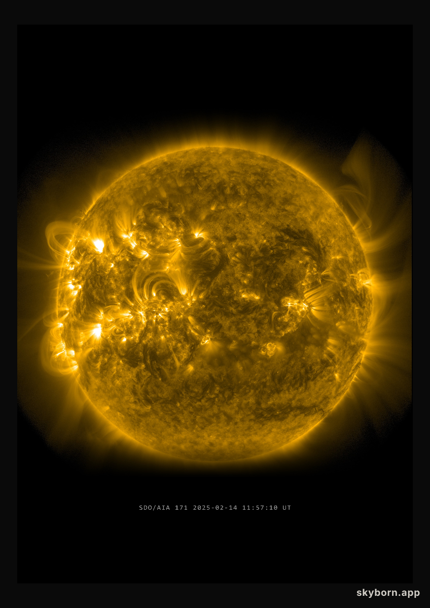 The Sun on 14 February 2025