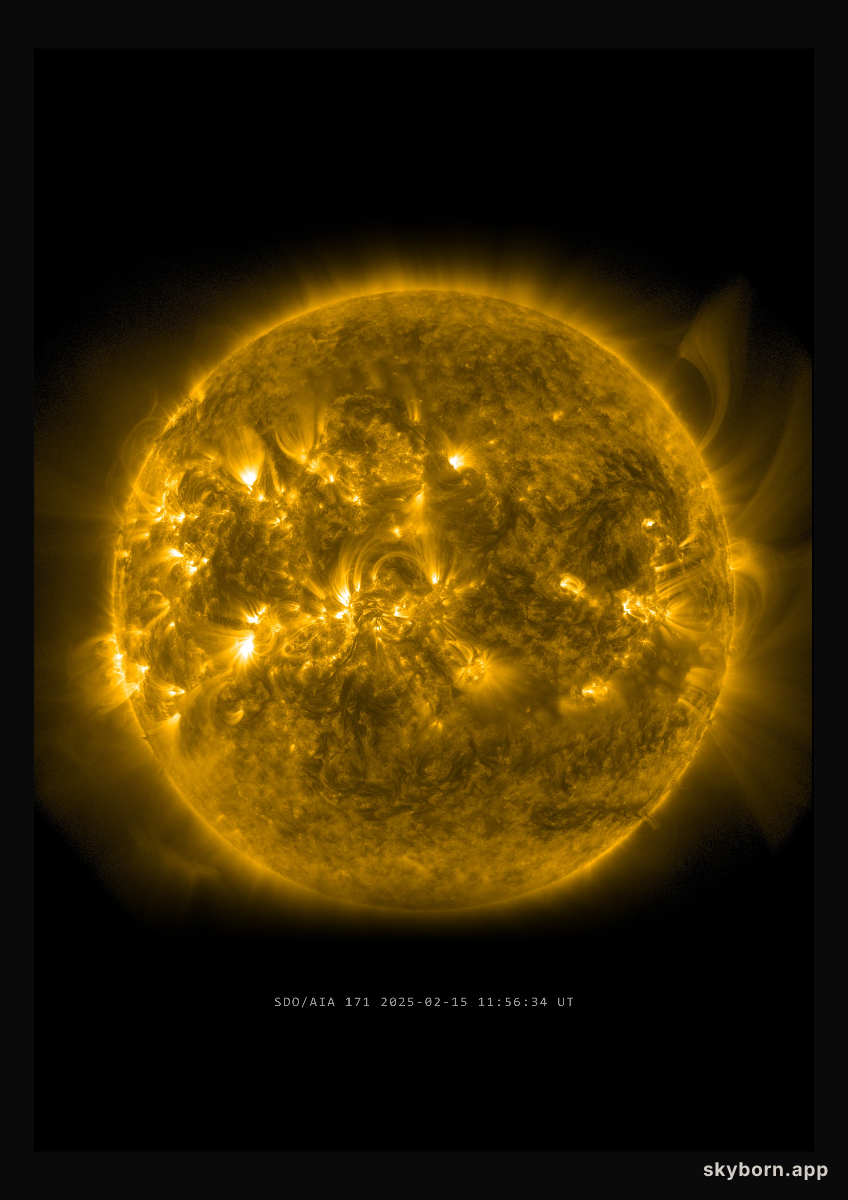 The Sun on 15 February 2025