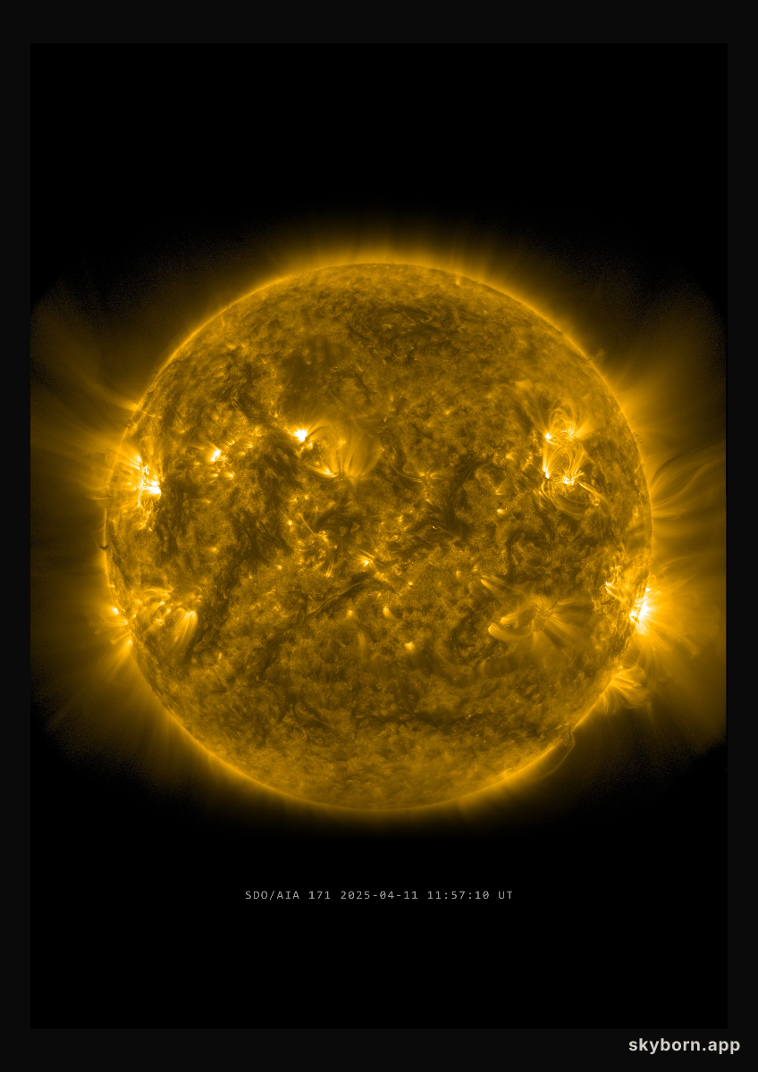 The Sun on 11 April 2025