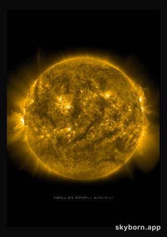 The Sun on 14 April 2025