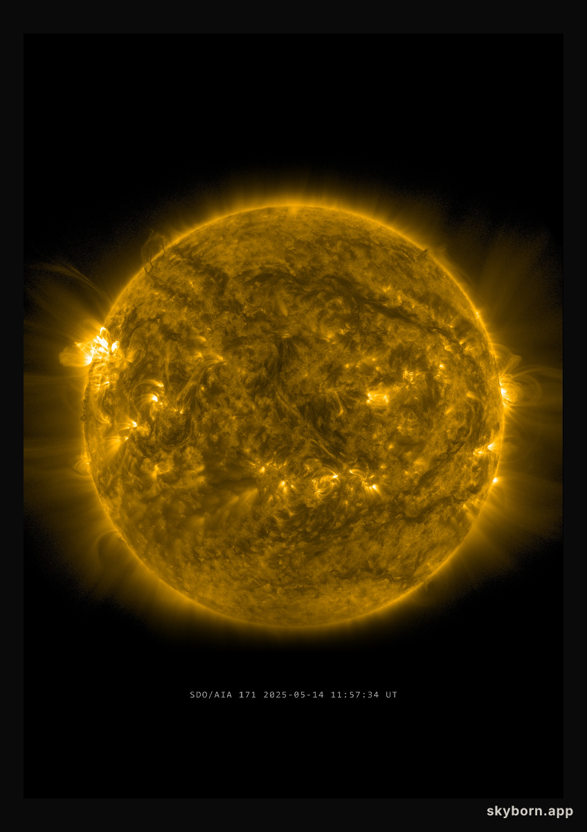 The Sun on 14 May 2025