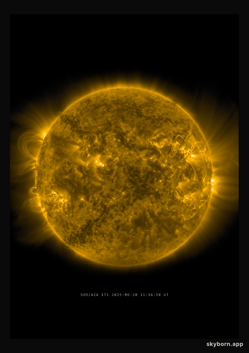 The Sun on 20 June 2025
