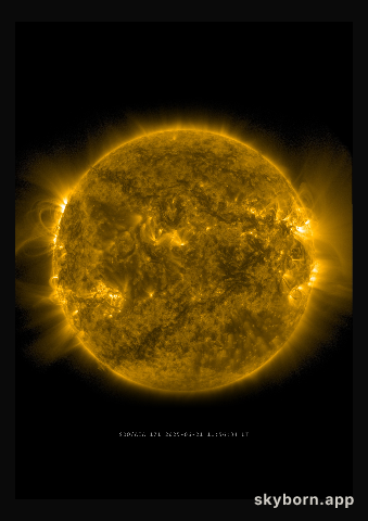 The Sun on 21 June 2025
