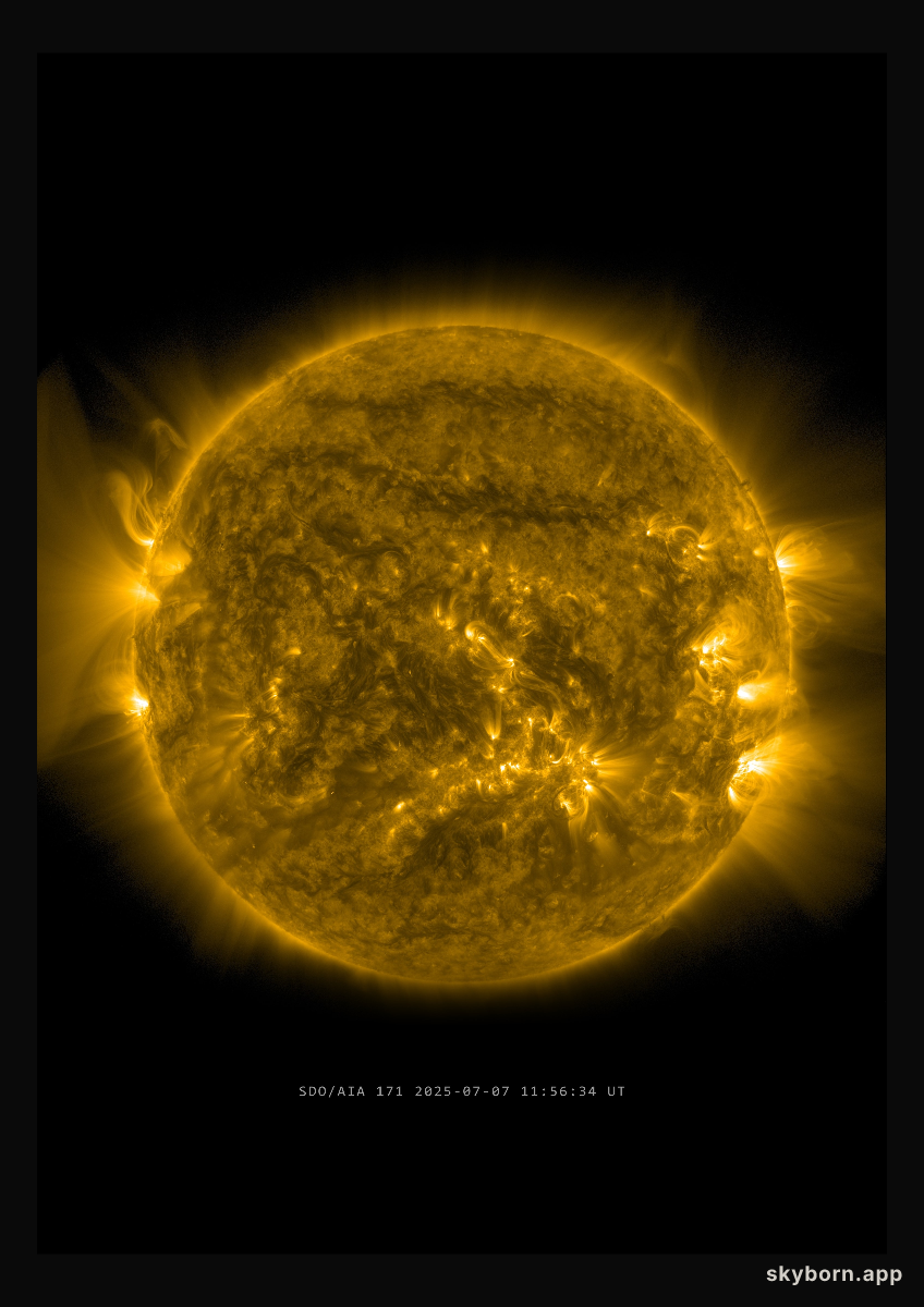 The Sun on 7 July 2025