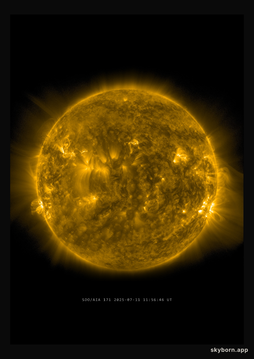 The Sun on 11 July 2025