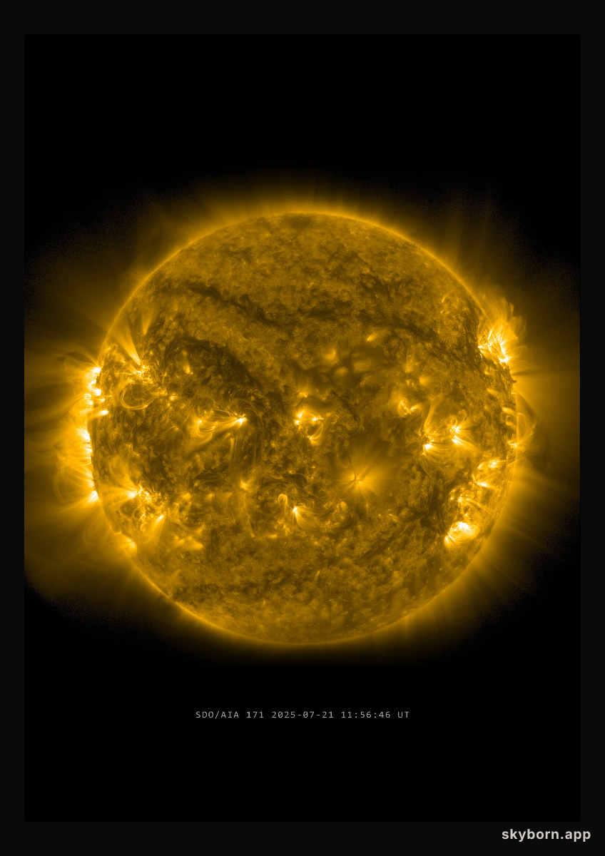 The Sun on 21 July 2025
