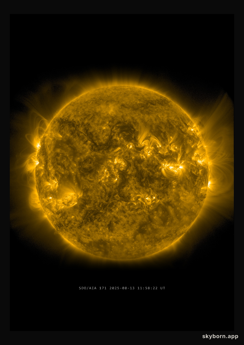 The Sun on 13 August 2025