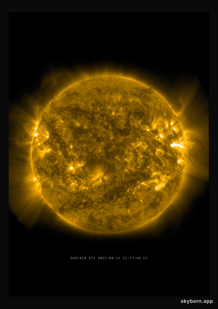 The Sun on 15 August 2025