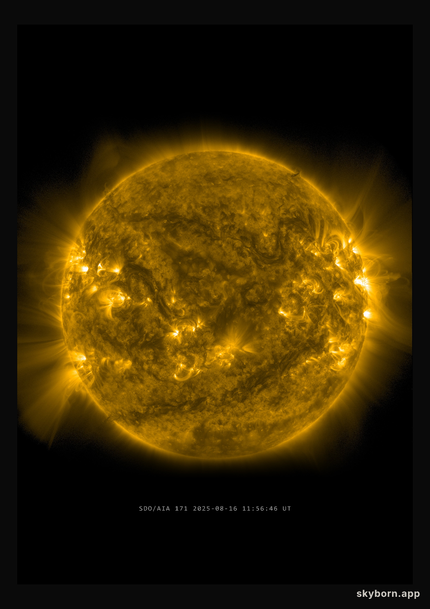 The Sun on 16 August 2025