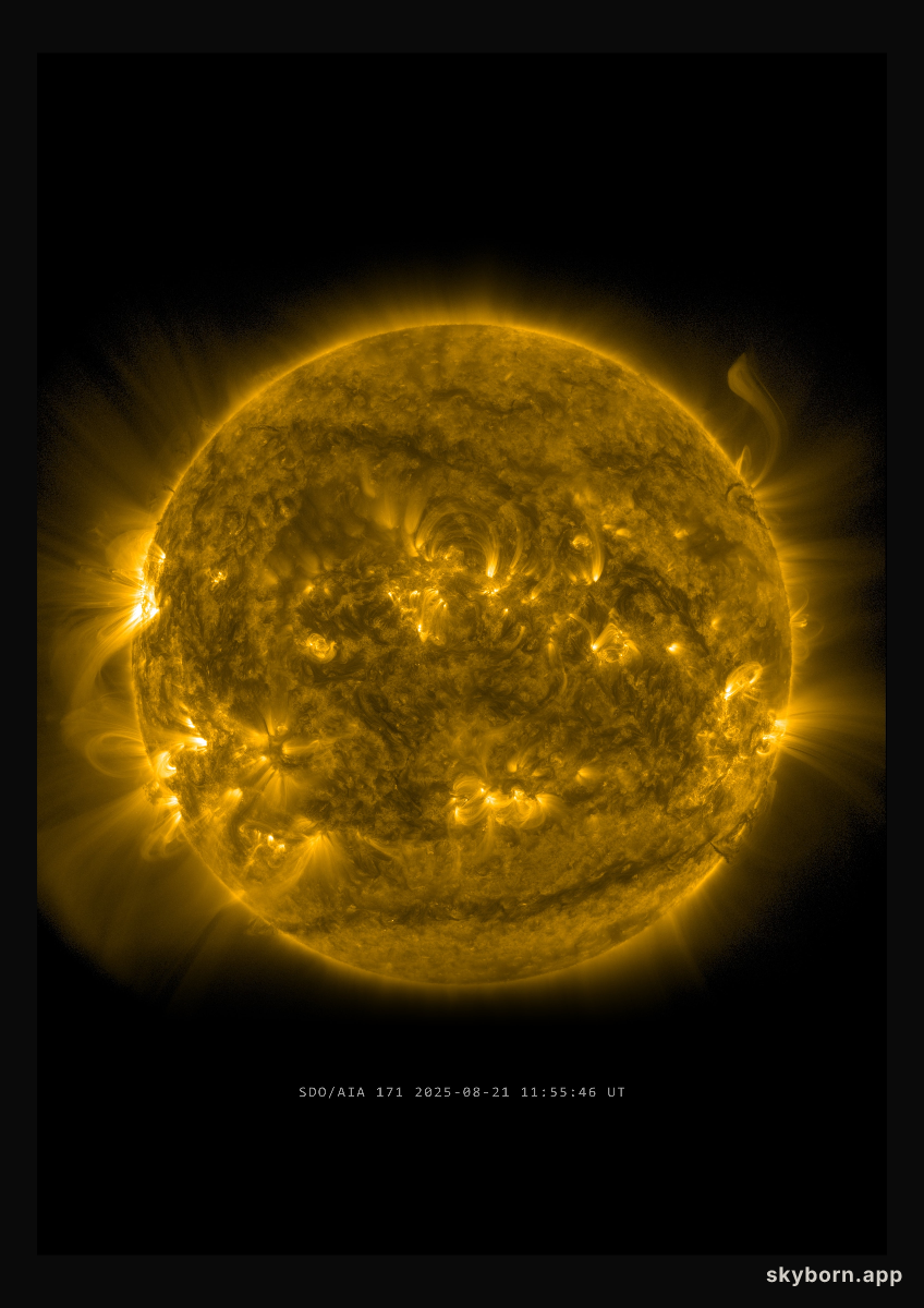 The Sun on 21 August 2025