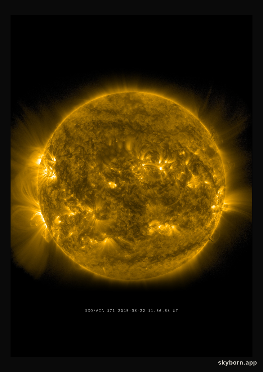 The Sun on 22 August 2025