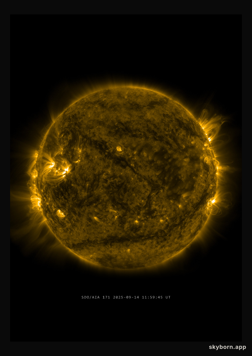 The Sun on 14 September 2025