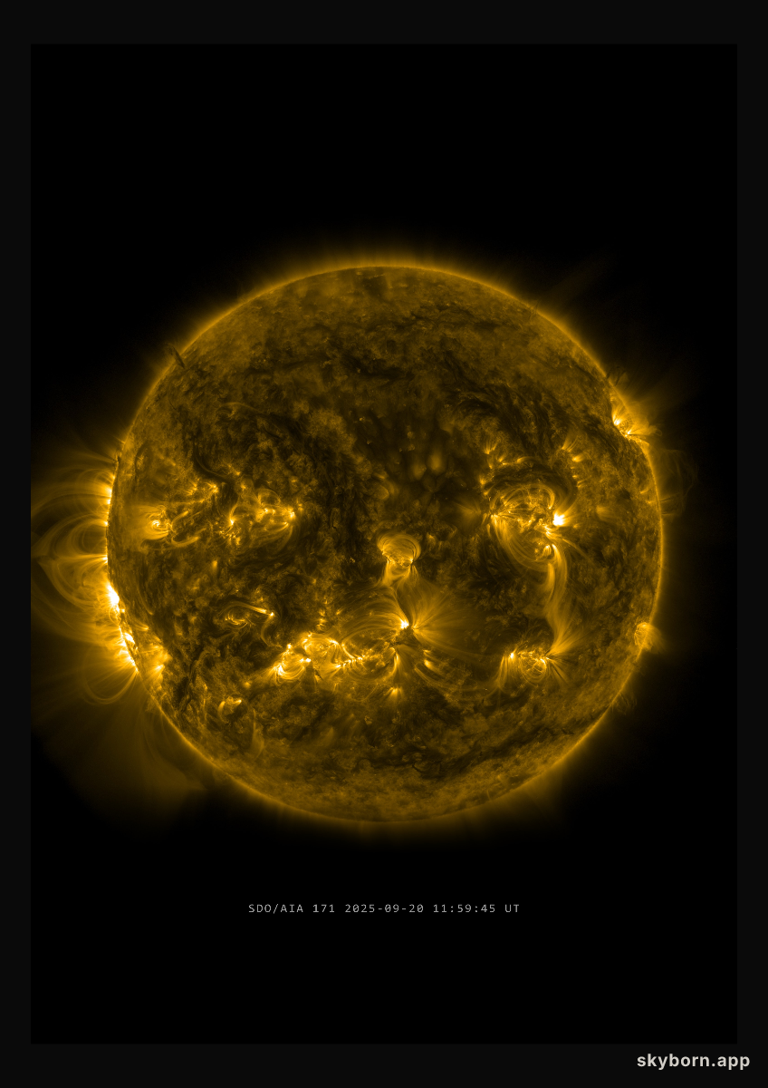 The Sun on 20 September 2025