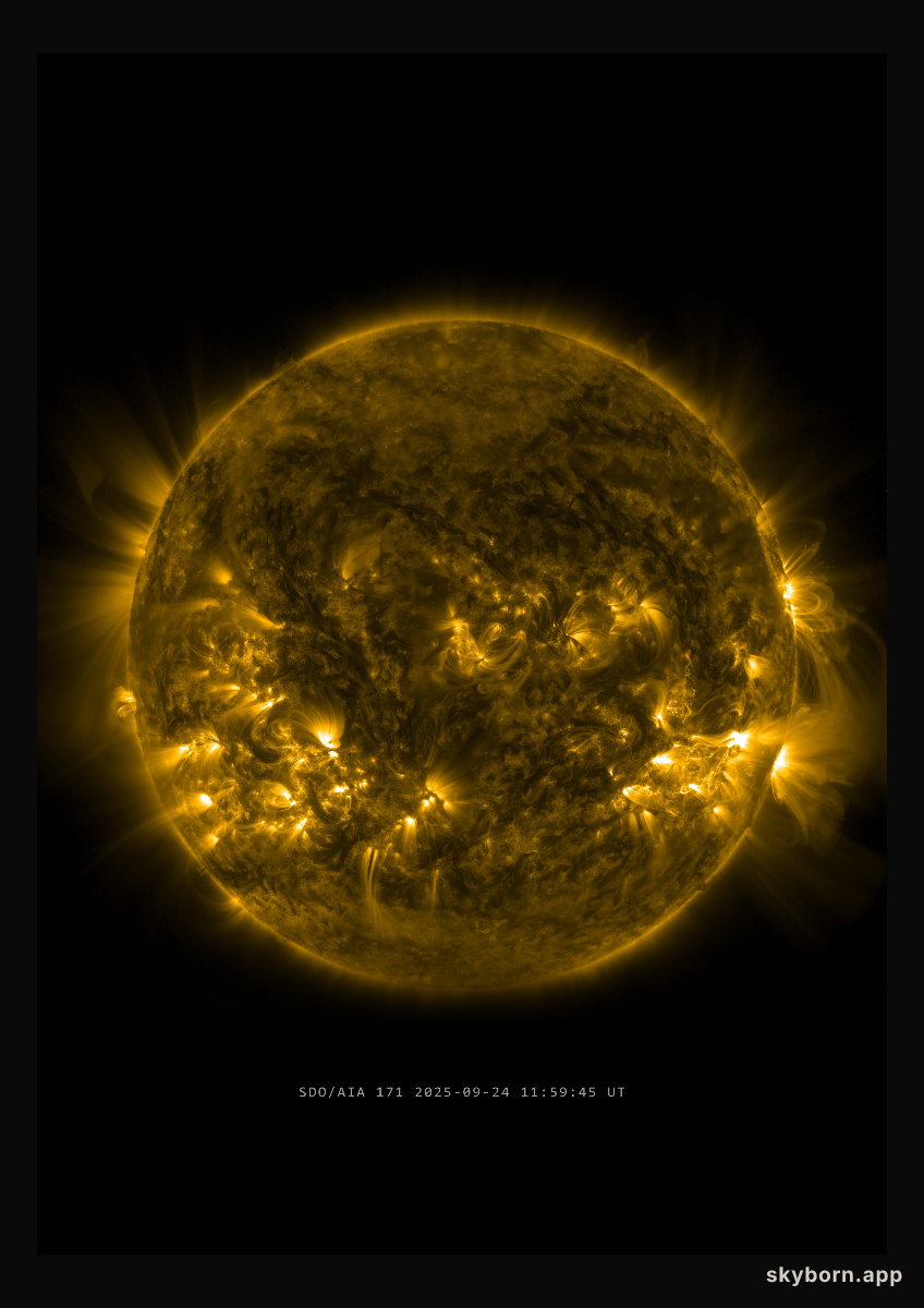 The Sun on 24 September 2025