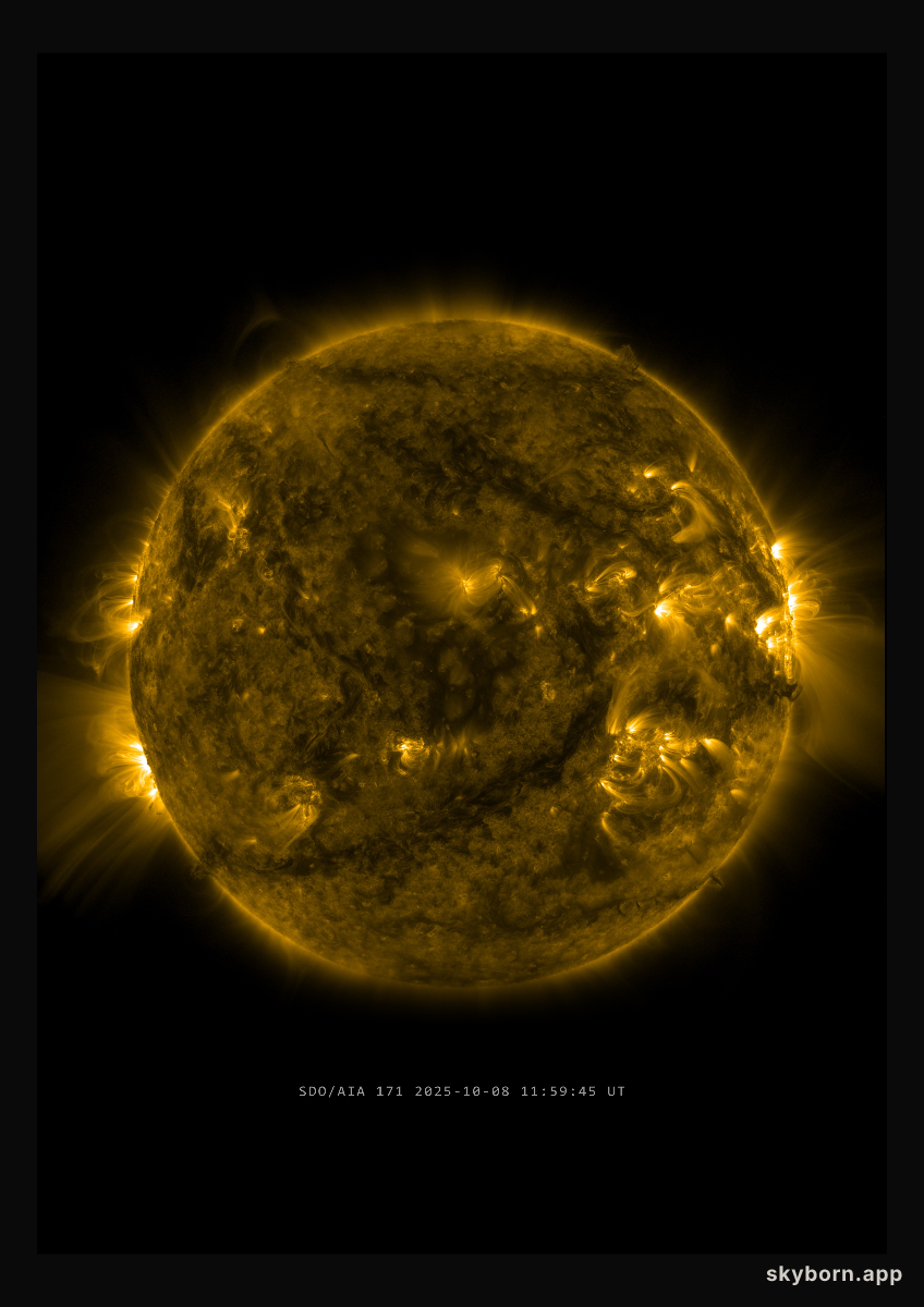 The Sun on 8 October 2025