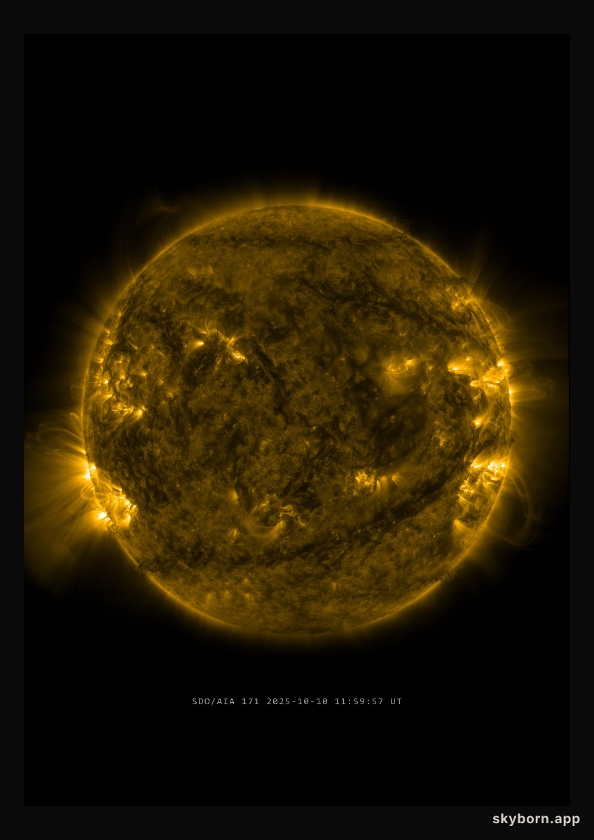The Sun on 10 October 2025