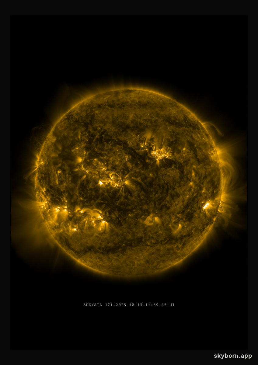The Sun on 13 October 2025