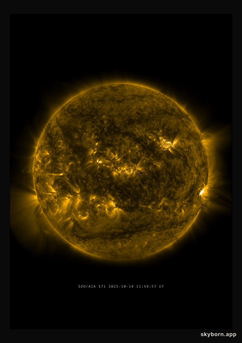 The Sun on 14 October 2025