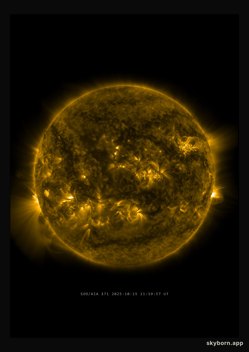 The Sun on 15 October 2025
