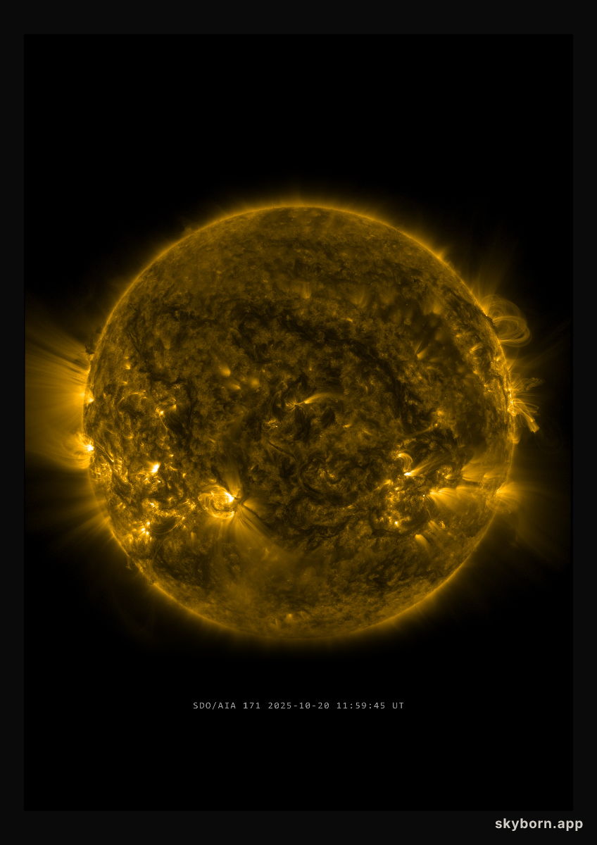 The Sun on 20 October 2025