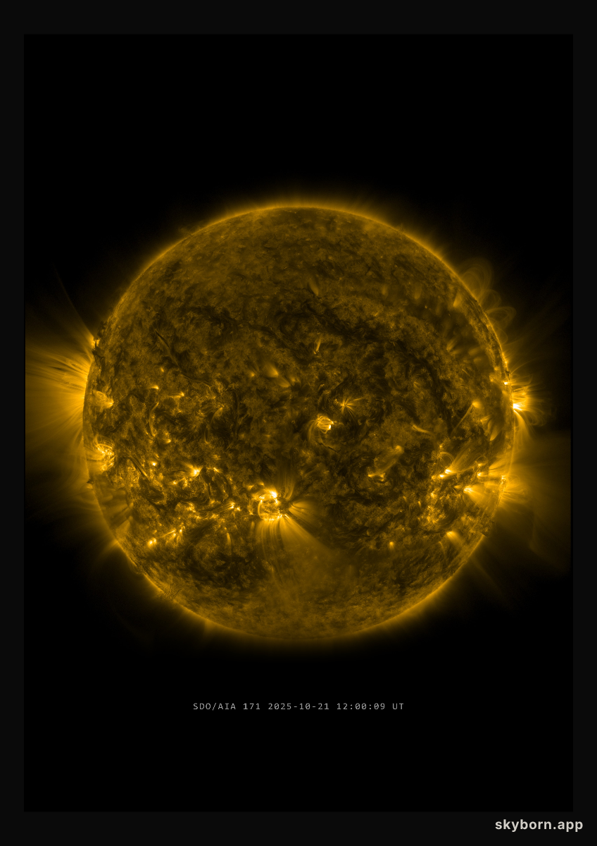 The Sun on 21 October 2025