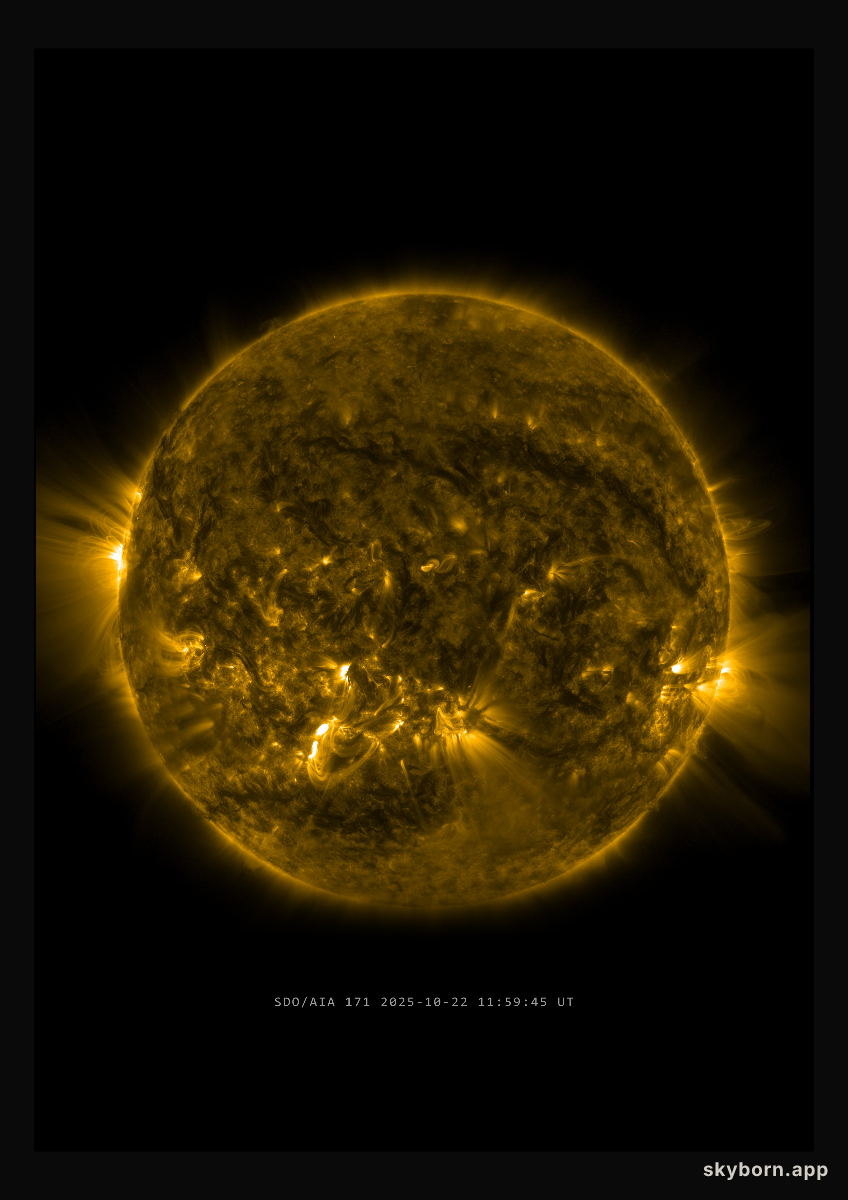 The Sun on 22 October 2025