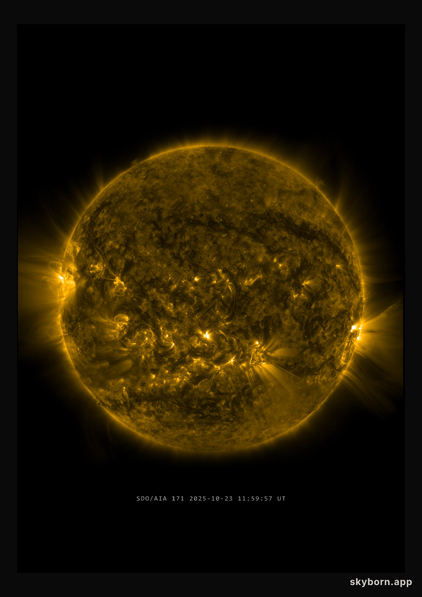 The Sun on 23 October 2025