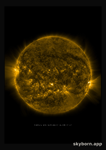 The Sun on 23 October 2025