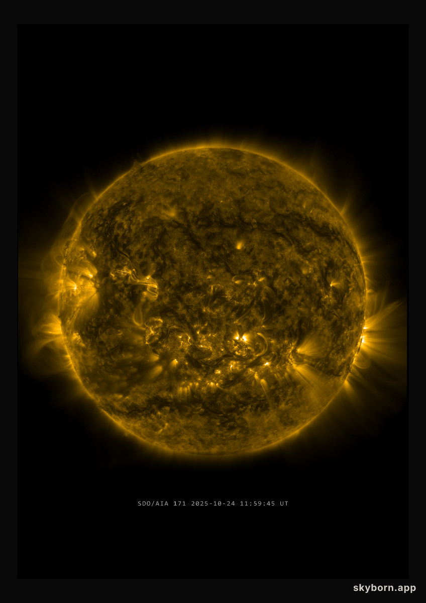 The Sun on 24 October 2025