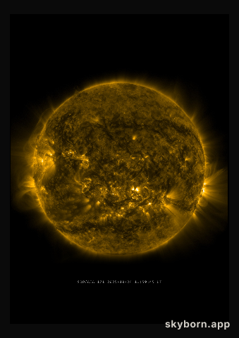 The Sun on 24 October 2025