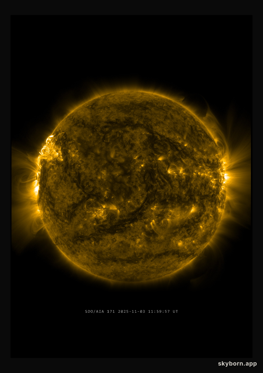 The Sun on 3 November 2025