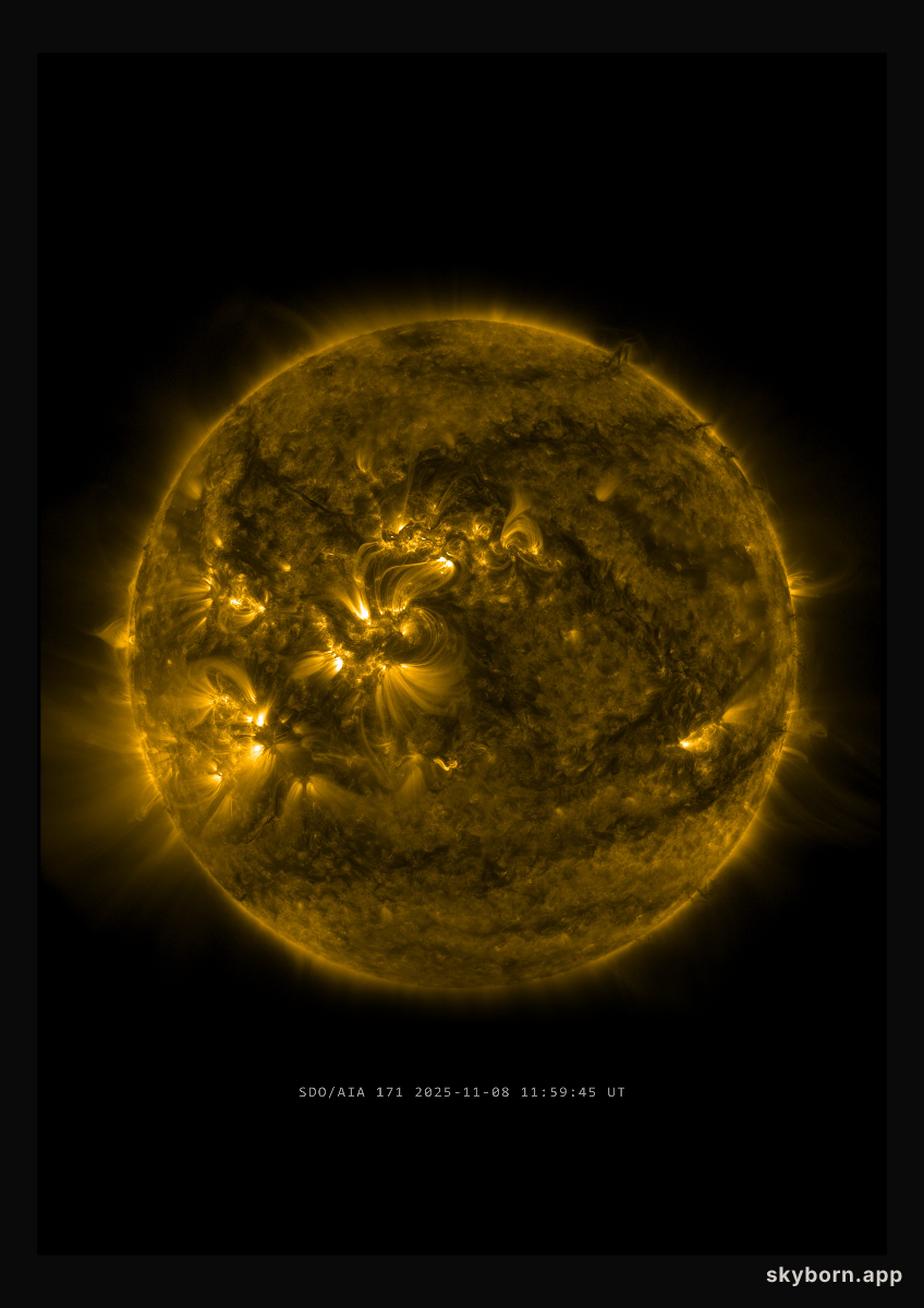 The Sun on 8 November 2025