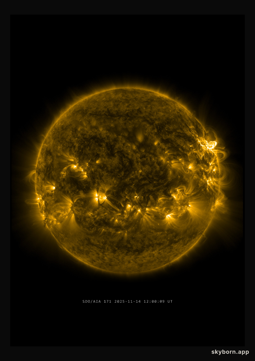 The Sun on 14 November 2025