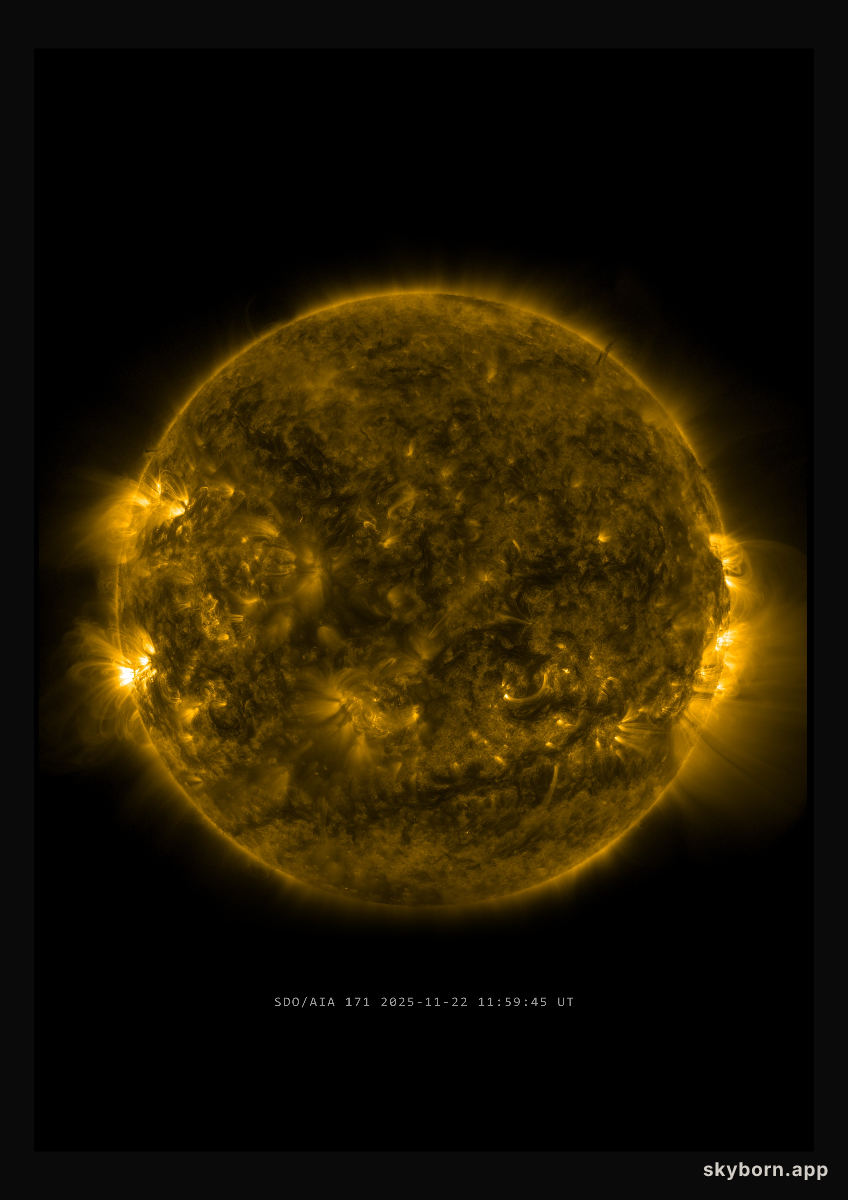 The Sun on 22 November 2025
