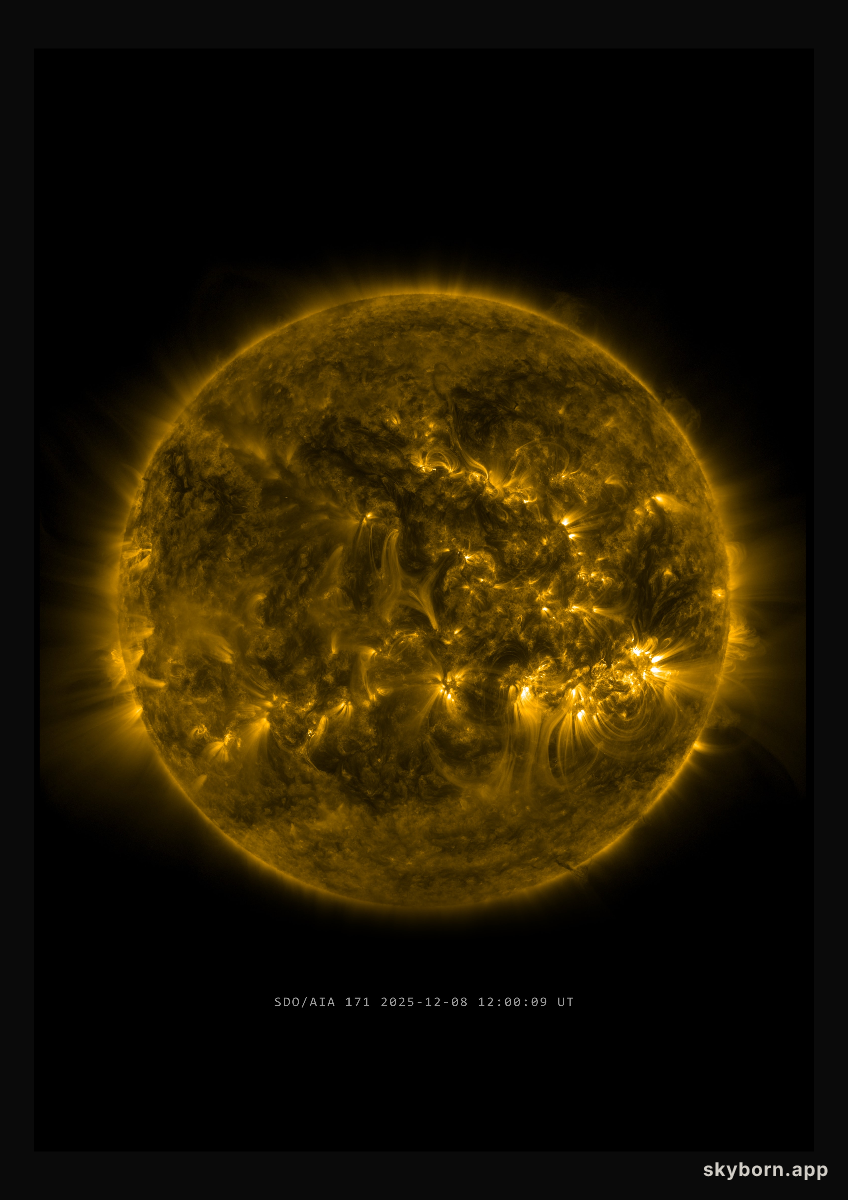 The Sun on 8 December 2025