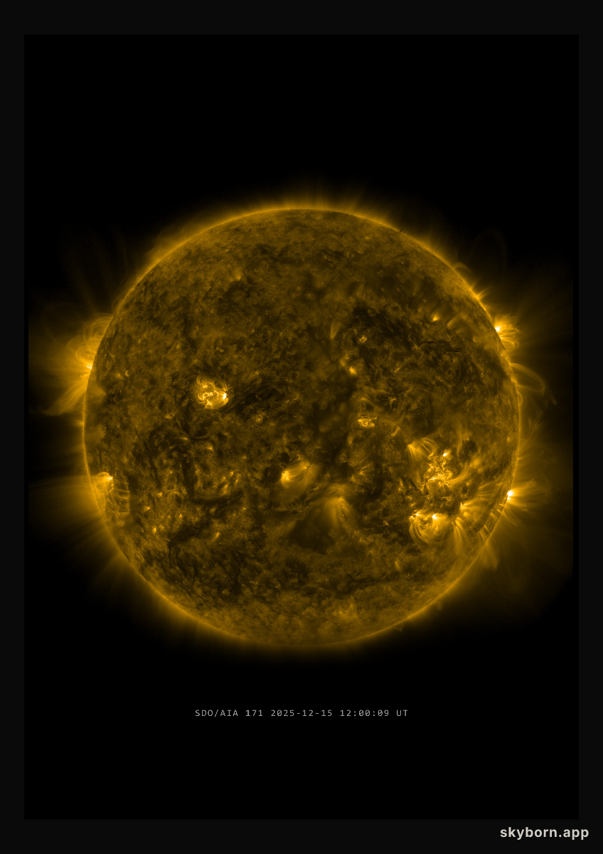 The Sun on 15 December 2025