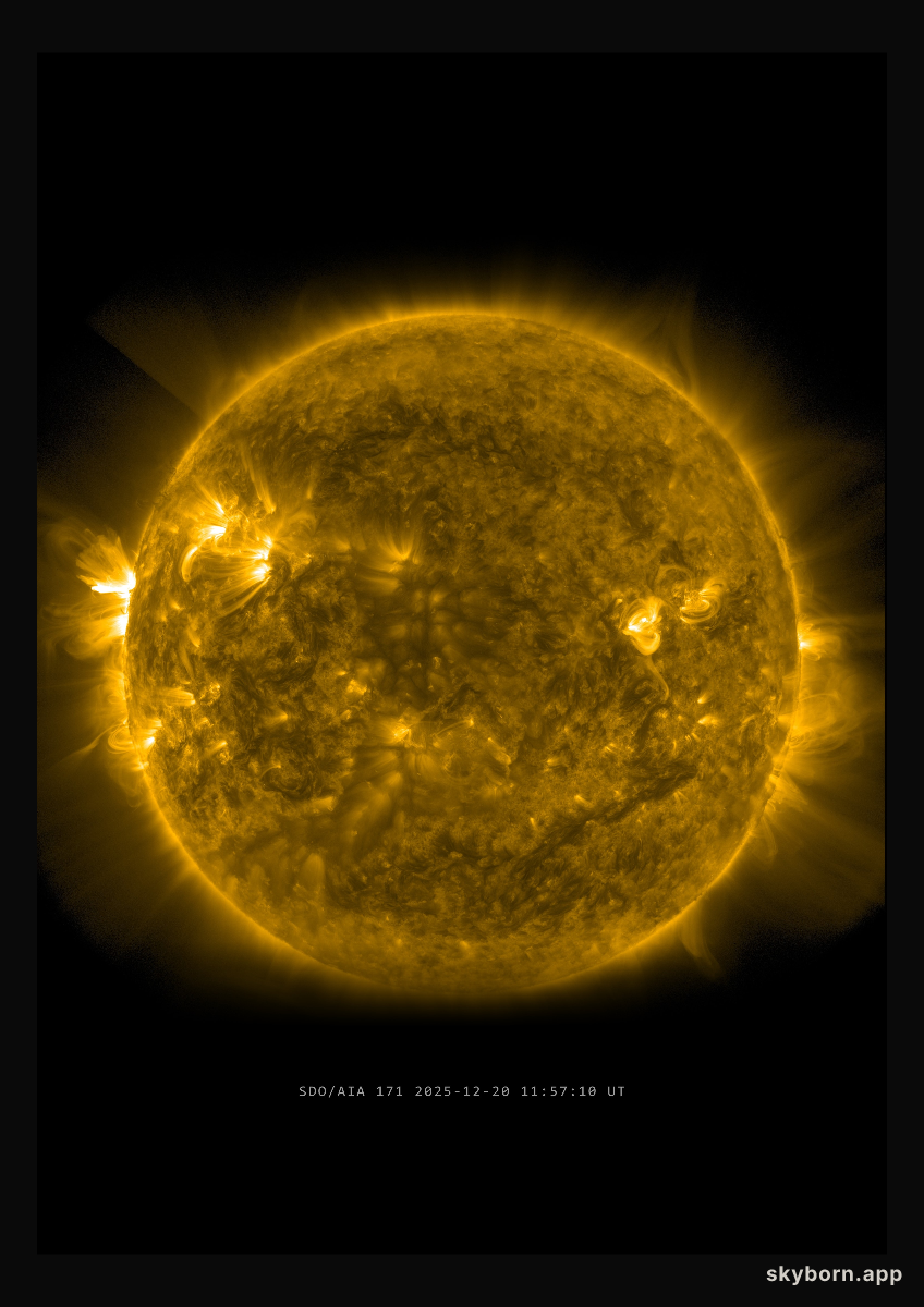 The Sun on 20 December 2025