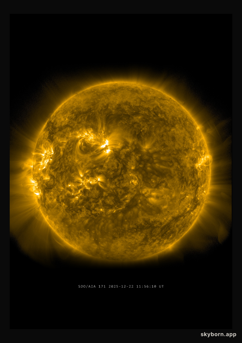 The Sun on 22 December 2025