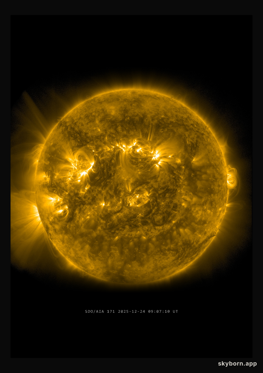 The Sun on 24 December 2025