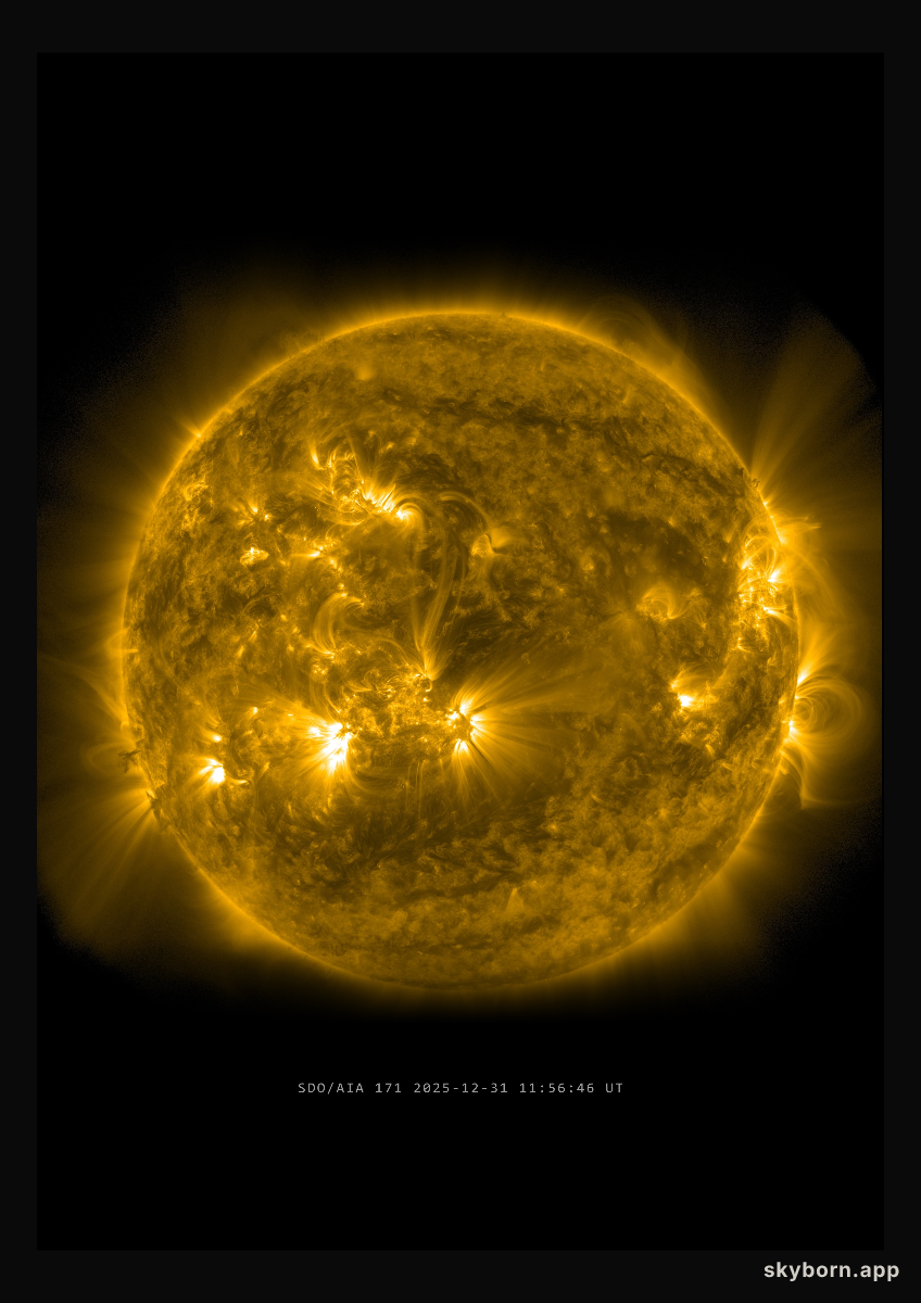 The Sun on 31 December 2025
