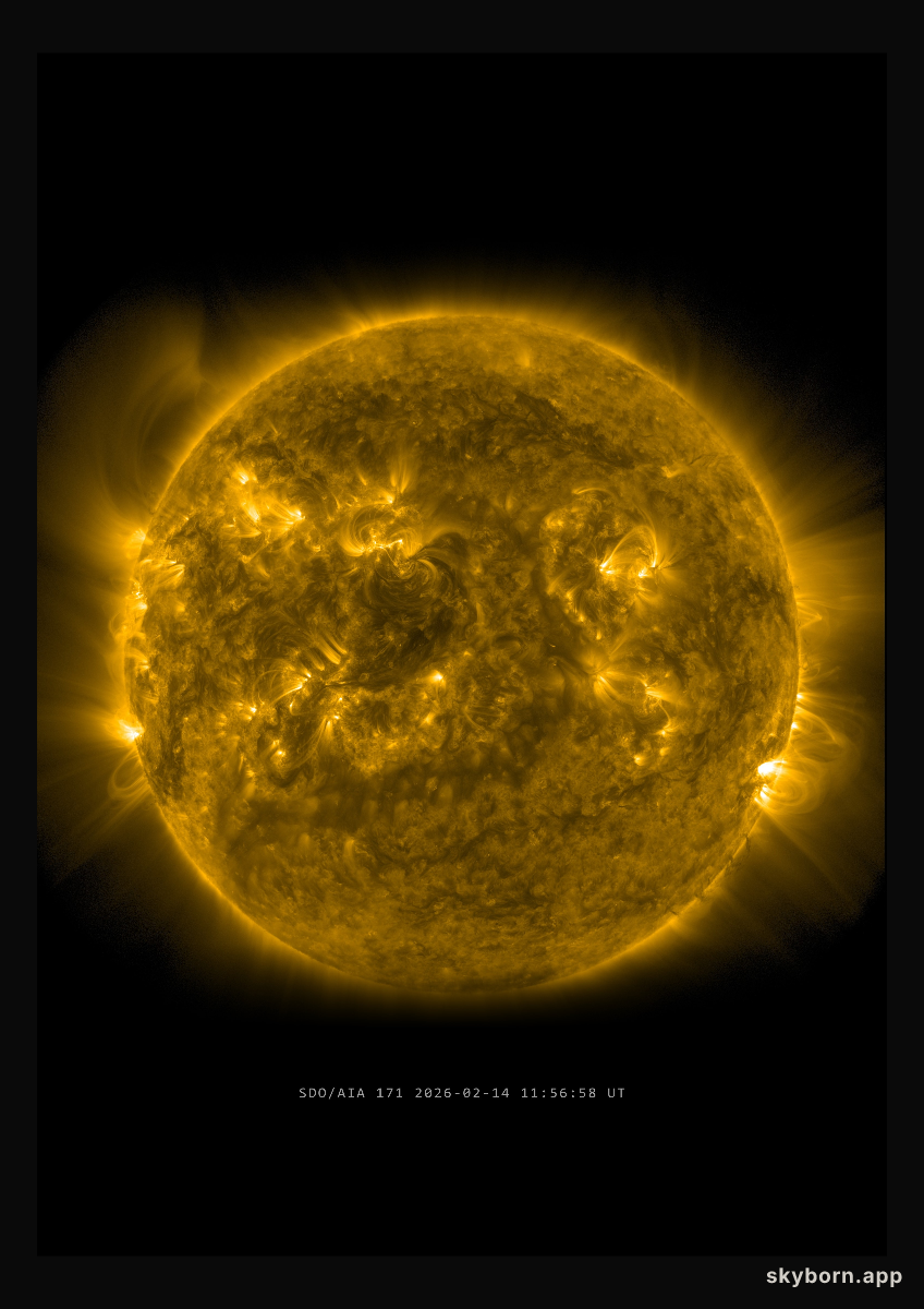 The Sun on 14 February 2026